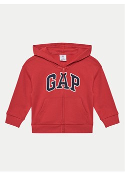 Gap Bluza 744384-00 Czerwony Regular Fit ze sklepu MODIVO w kategorii Bluzy chłopięce - zdjęcie 181206268