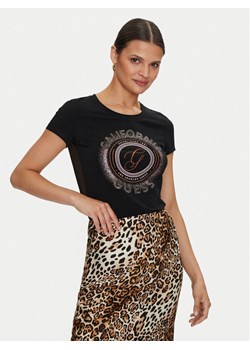 Guess T-Shirt Logo W4YI24 J1314 Czarny Slim Fit ze sklepu MODIVO w kategorii Bluzki damskie - zdjęcie 181206286
