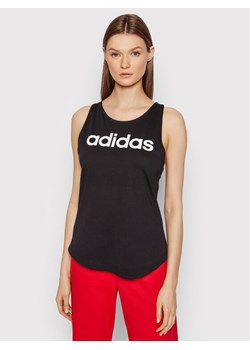 adidas Top Essentials Logo GL0566 Czarny Regular Fit ze sklepu MODIVO w kategorii Bluzki damskie - zdjęcie 181206365