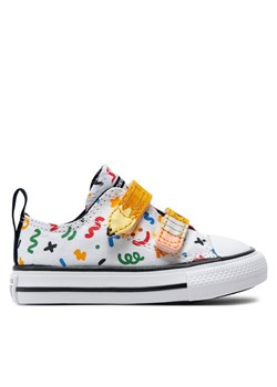 Converse Trampki Chuck Taylor All Star Easy-On Doodles A07219C Biały ze sklepu MODIVO w kategorii Trampki dziecięce - zdjęcie 181206458