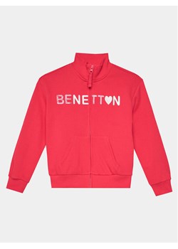 United Colors Of Benetton Bluza 3J68C503O Różowy Regular Fit ze sklepu MODIVO w kategorii Bluzy chłopięce - zdjęcie 181206765