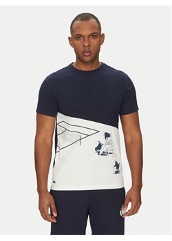 Lacoste T-Shirt TH0031 Granatowy Regular Fit ze sklepu MODIVO w kategorii T-shirty męskie - zdjęcie 181206835