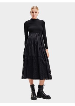 Desigual Sukienka codzienna 23WWVWAD Czarny Regular Fit ze sklepu MODIVO w kategorii Sukienki - zdjęcie 181206915