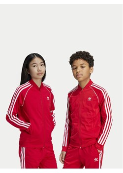 adidas Bluza adicolor IX7629 Czerwony Regular Fit ze sklepu MODIVO w kategorii Bluzy chłopięce - zdjęcie 181207045