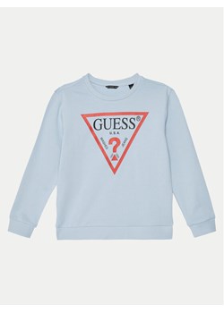 Guess Bluza L73Q09 KAUG0 Błękitny Regular Fit ze sklepu MODIVO w kategorii Bluzy chłopięce - zdjęcie 181207055