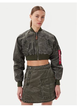 Alpha Industries Kurtka bomber MA-1 Vintage 156002 Zielony Regular Fit ze sklepu MODIVO w kategorii Kurtki damskie - zdjęcie 181207186