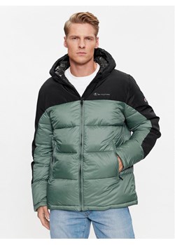 Champion Kurtka puchowa Hooded Jacket 219190 Zielony Regular Fit ze sklepu MODIVO w kategorii Kurtki męskie - zdjęcie 181207196