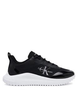 Calvin Klein Jeans Sneakersy Eva Runner Low Lace Mix Ml Wn YW0YW01442 Czarny ze sklepu MODIVO w kategorii Buty sportowe damskie - zdjęcie 181207235