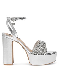 Nine West Sandały WFA2736-1 Srebrny ze sklepu MODIVO w kategorii Sandały damskie - zdjęcie 181207246