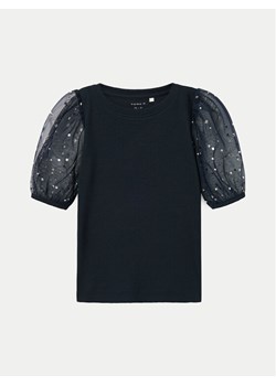 NAME IT Bluzka 13236047 Granatowy Slim Fit ze sklepu MODIVO w kategorii Bluzki dziewczęce - zdjęcie 181207317