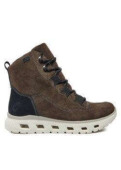 Rieker Botki M6012-25 Srebrny ze sklepu MODIVO w kategorii Botki - zdjęcie 181207337