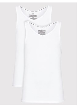 Calvin Klein Underwear Komplet 2 tank topów 000NB1099A Biały Slim Fit ze sklepu MODIVO w kategorii T-shirty męskie - zdjęcie 181207365