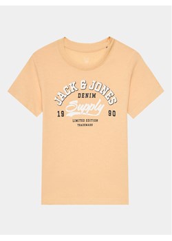 Jack&Jones Junior T-Shirt 12257379 Pomarańczowy Standard Fit ze sklepu MODIVO w kategorii T-shirty chłopięce - zdjęcie 181207497