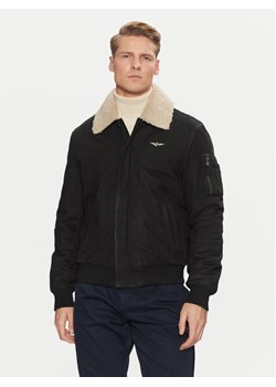 Aeronautica Militare Kurtka z imitacji skóry 242PN948PL248 Czarny Regular Fit ze sklepu MODIVO w kategorii Kurtki męskie - zdjęcie 181207579