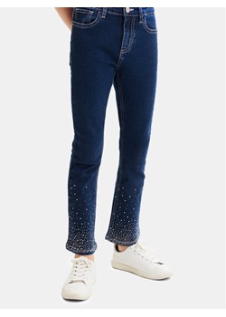 Desigual Jeansy 23WGDD03 Niebieski Regular Fit ze sklepu MODIVO w kategorii Spodnie dziewczęce - zdjęcie 181207666
