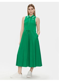 Tommy Hilfiger Sukienka letnia WW0WW41272 Zielony Regular Fit ze sklepu MODIVO w kategorii Sukienki - zdjęcie 181207688