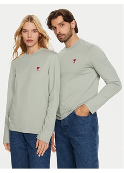 AMI PARIS Longsleeve UTS235.724 Szary Regular Fit ze sklepu MODIVO w kategorii Bluzki damskie - zdjęcie 181207757