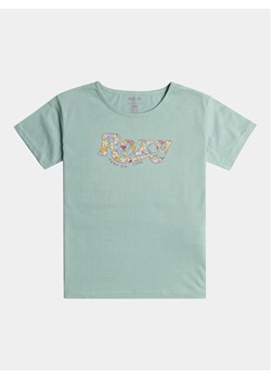 Roxy T-Shirt Day And Night A Tees ERGZT04008 Niebieski Regular Fit ze sklepu MODIVO w kategorii Bluzki dziewczęce - zdjęcie 181207788