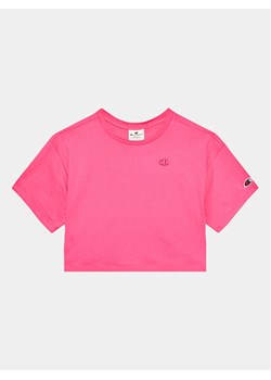 Champion T-Shirt 404633 Różowy Regular Fit ze sklepu MODIVO w kategorii Bluzki dziewczęce - zdjęcie 181207849