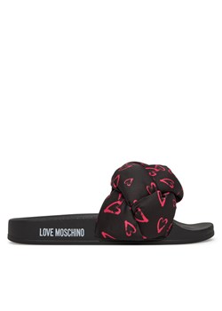 LOVE MOSCHINO Klapki JA28312G0MIW100C Czarny ze sklepu MODIVO w kategorii Klapki damskie - zdjęcie 181207905