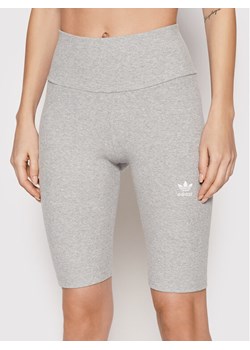 adidas Kolarki adicolor Essentials HF7485 Szary Slim Fit ze sklepu MODIVO w kategorii Szorty - zdjęcie 181208025