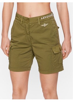 Aeronautica Militare Szorty materiałowe 231BE186DCT3119 Zielony Regular Fit ze sklepu MODIVO w kategorii Spodenki męskie - zdjęcie 181208066