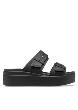 Crocs Klapki Brooklyn Sandal Lowwdg 207431 Czarny ze sklepu MODIVO w kategorii Klapki damskie - zdjęcie 181208127
