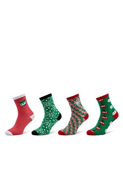 Vero Moda Zestaw 4 par wysokich skarpet damskich 10274060 Kolorowy ze sklepu MODIVO w kategorii Skarpetki damskie - zdjęcie 181208145