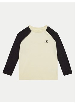 Calvin Klein Jeans Bluzka IN0IN00290 Écru Regular Fit ze sklepu MODIVO w kategorii Kaftaniki i bluzki - zdjęcie 181208256