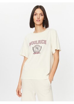 Woolrich T-Shirt Ivy CFWWTE0080FRUT3333 Écru Regular Fit ze sklepu MODIVO w kategorii Bluzki damskie - zdjęcie 181208327