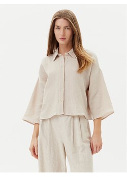 Vero Moda Koszula Natali 10279685 Beżowy Standard Fit - id: 0000304950810 - marki Vero Moda - 181208425 Vero Moda Koszula Natali 10279685 Beżowy Standard Fit ze sklepu MODIVO w kategorii Koszule damskie - zdjęcie 181208425