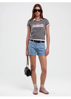 Szorty damskie jeansowe z surowym wykoŅczeniem z kolekcji Authentic niebieskie Authentic Girl 284 ze sklepu Big Star w kategorii Szorty - zdjęcie 181210126