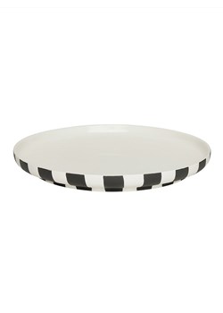OYOY living design Talerz obiadowy &quot;Toppu&quot; w kolorze biało-czarnym - Ø 26,5 cm ze sklepu Limango Polska w kategorii Talerze - zdjęcie 181210768