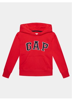 Gap Bluza 516663-03 Czerwony Regular Fit ze sklepu MODIVO w kategorii Bluzy chłopięce - zdjęcie 181213025