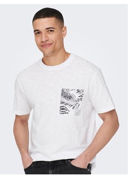 Only & Sons T-Shirt 22025286 Biały Regular Fit ze sklepu MODIVO w kategorii T-shirty męskie - zdjęcie 181213099
