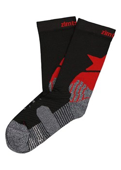 Zimtstern Skarpety sportowe &quot;Techsockz MTB Performance&quot; w kolorze czarno-szaro-czerwonym ze sklepu Limango Polska w kategorii Skarpetki męskie - zdjęcie 181217457
