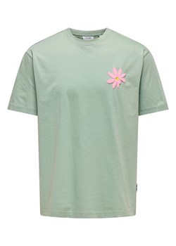 ONLY &amp; SONS Koszulka w kolorze miętowym ze sklepu Limango Polska w kategorii T-shirty męskie - zdjęcie 181217547