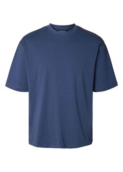 SELECTED HOMME Koszulka w kolorze granatowym ze sklepu Limango Polska w kategorii T-shirty męskie - zdjęcie 181217677