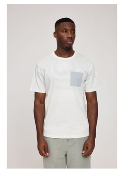 MAZINE Koszulka &quot;Halfway Striped&quot; w kolorze kremowo-błękitnym ze sklepu Limango Polska w kategorii T-shirty męskie - zdjęcie 181217977