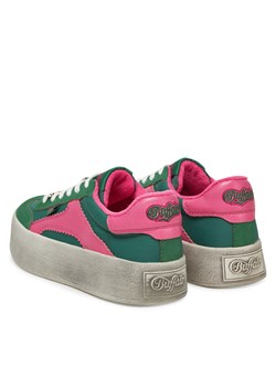 Sneakersy Buffalo Cajo 1636444 Zielony ze sklepu eobuwie.pl w kategorii Buty sportowe damskie - zdjęcie 181218589