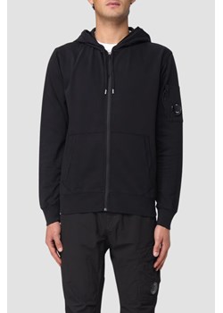 C.P. COMPANY Czarna męska bluza Hooded Open, Rozmiar M ze sklepu outfit.pl w kategorii Bluzy męskie - zdjęcie 181222368