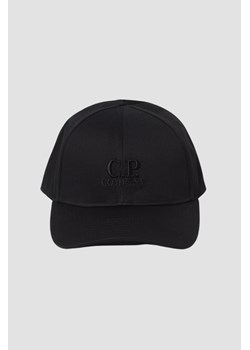 C.P. COMPANY Czarna męska czapka z daszkiem ze sklepu outfit.pl w kategorii Czapki z daszkiem męskie - zdjęcie 181222405