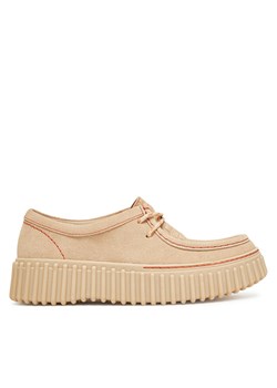 Półbuty Clarks Torhill Bee 26181191 Écru ze sklepu eobuwie.pl w kategorii Półbuty damskie - zdjęcie 181223319