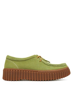 Półbuty Clarks Torhill Bee 26181186 Zielony ze sklepu eobuwie.pl w kategorii Półbuty damskie - zdjęcie 181223357