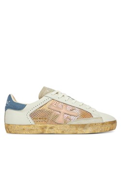 Sneakersy Premiata Stevend Var 6666 Écru ze sklepu eobuwie.pl w kategorii Buty sportowe damskie - zdjęcie 181223369