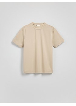 Reserved - Strukturalny t-shirt comfort fit - beżowy ze sklepu Reserved w kategorii T-shirty męskie - zdjęcie 181223725