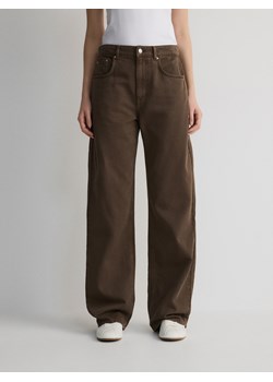 Reserved - Jeansy wide leg - dark grey jeans ze sklepu Reserved w kategorii Jeansy damskie - zdjęcie 181223938