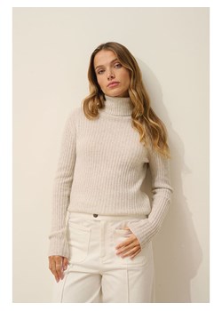 Just Cashmere Kaszmirowy golf &quot;Miraya&quot; w kolorze beżowym ze sklepu Limango Polska w kategorii Swetry damskie - zdjęcie 181224529