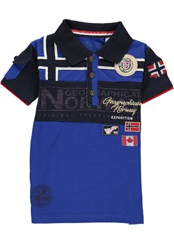 Geographical Norway Koszulka polo &quot;Klipo&quot; w kolorze niebieskim ze sklepu Limango Polska w kategorii T-shirty chłopięce - zdjęcie 181224868