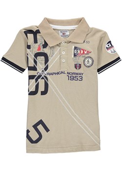 Geographical Norway Koszulka polo w kolorze beżowym ze sklepu Limango Polska w kategorii T-shirty chłopięce - zdjęcie 181224879